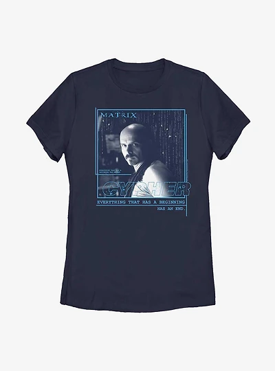 The Matrix Cypher Hero Shot Womens T-Shirt