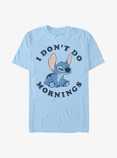 Disney Lilo & Stitch I Don't Do Mornings T-Shirt