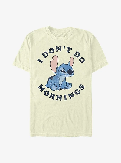 Disney Lilo & Stitch I Don't Do Mornings T-Shirt