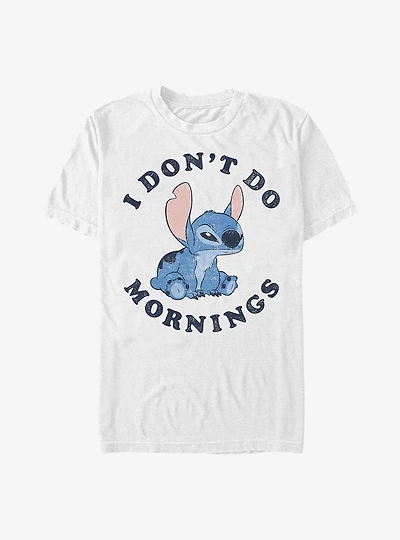 Disney Lilo & Stitch I Don't Do Mornings T-Shirt