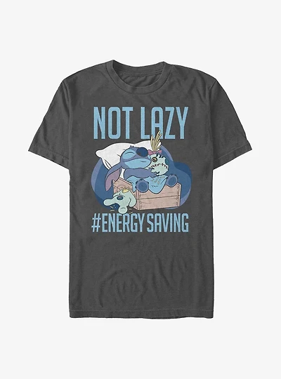 Disney Lilo & Stitch Not Lazy Energy Saving T-Shirt