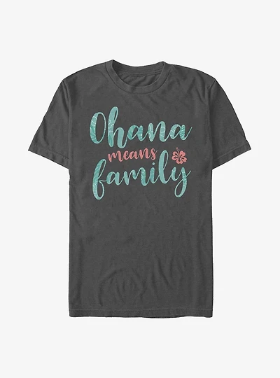 Disney Lilo & Stitch Ohana Script T-Shirt
