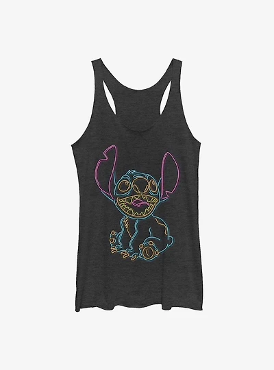 Disney Lilo & Stitch Neon Stitch Girls Tank