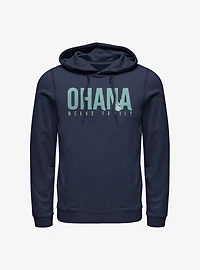 Disney Lilo & Stitch Ohana Bold Hoodie