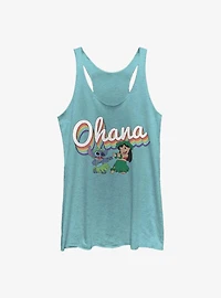Disney Lilo & Stitch Rainbow Ohana Girls Tank