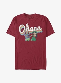Disney Lilo & Stitch Rainbow Ohana T-Shirt