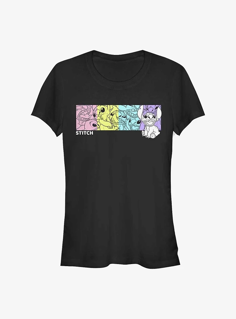 Disney Lilo & Stitch Colorful Stitches Girls T-Shirt