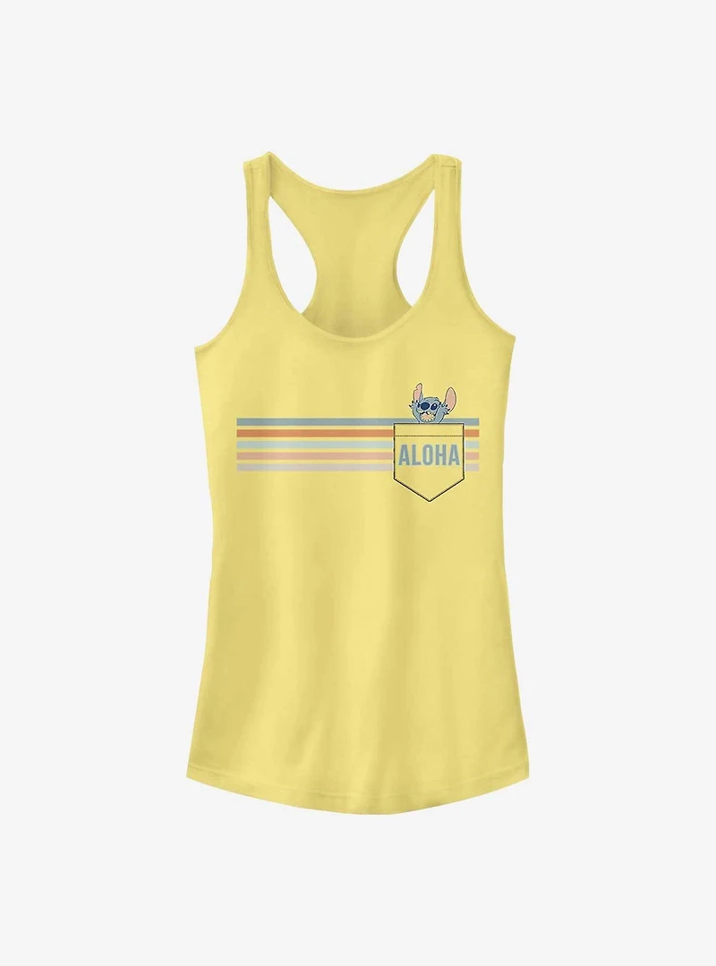 Disney Lilo & Stitch Aloha Badge Girls Tank