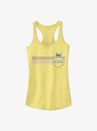 Disney Lilo & Stitch Aloha Badge Girls Tank