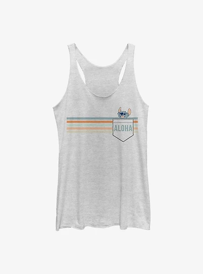 Disney Lilo & Stitch Aloha Badge Girls Tank