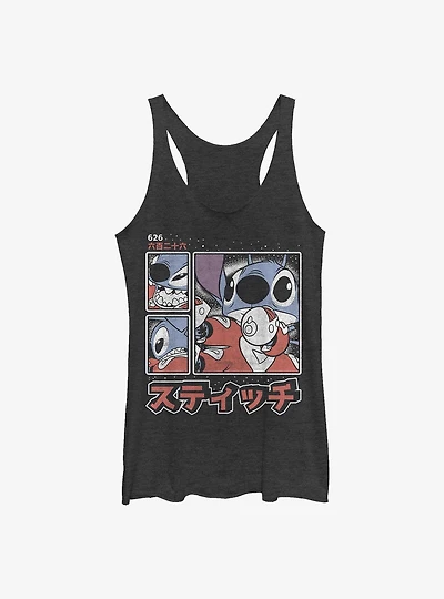Disney Lilo & Stitch Japanese Text Girls Tank