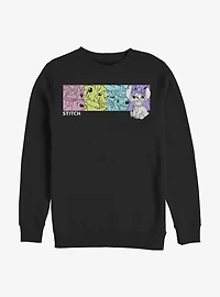 Disney Lilo & Stitch Colorful Stitches Crew Sweatshirt