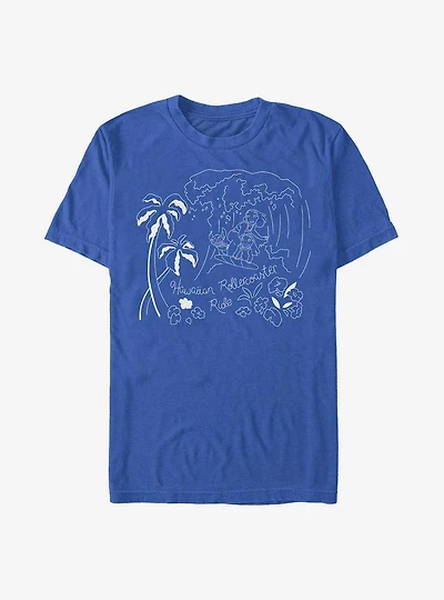 Disney Lilo & Stitch Hawaiian Rollercoaster Ride T-Shirt