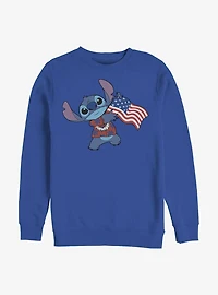 Disney Lilo & Stitch Tropic Flag Crew Sweatshirt