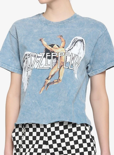 Led Zeppelin Icarus Girls Crop T-Shirt