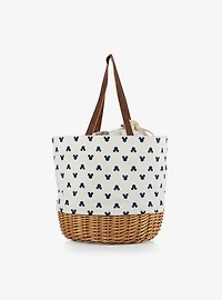 Disney Mickey Mouse Classic Mickey Silhouette Canvas Willow Basket Tote