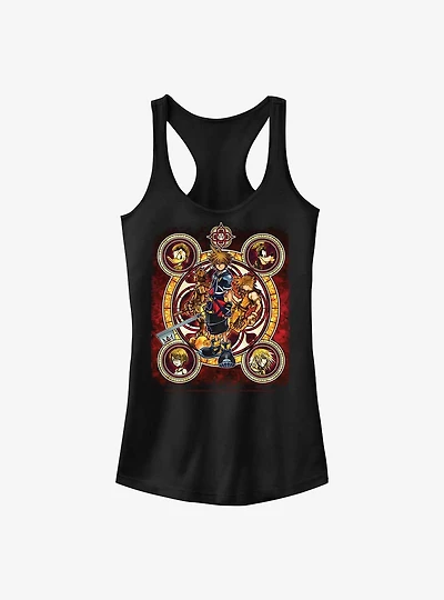 Disney Kingdom Hearts Group Circle Girls Tank