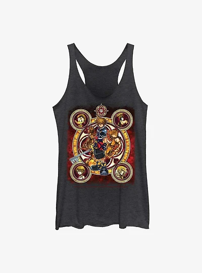 Disney Kingdom Hearts Group Circle Girls Tank