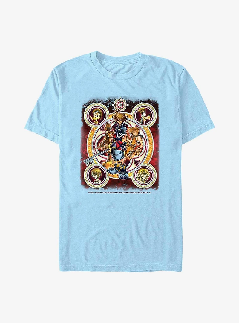 Disney Kingdom Hearts Group Circle Kingdome T-Shirt