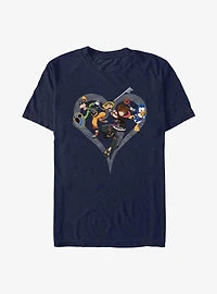 Disney Kingdom Hearts Sora Goofy Donald T-Shirt