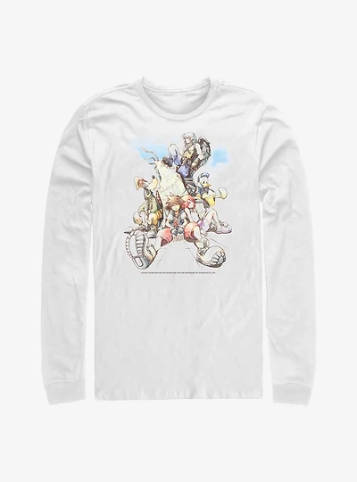 Disney Kingdom Hearts Group The Clouds Long-Sleeve T-Shirt