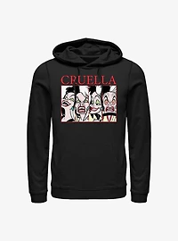 Disney Cruella Cruel Expressions Hoodie