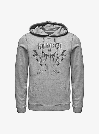 Disney Sleeping Beauty Maleficent Metal Rock Mistress Outline Hoodie