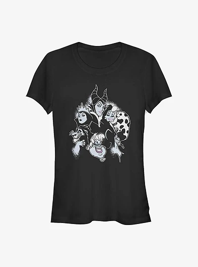 Disney Villains Villain Heads Girls T-Shirt