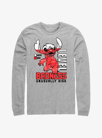 Disney Lilo & Stitch Badness Level Long-Sleeve T-Shirt