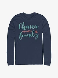 Disney Lilo & Stitch Ohana Script Long-Sleeve T-Shirt