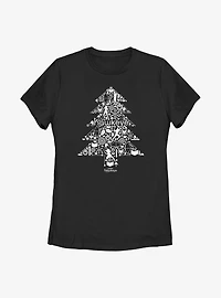 Marvel Hawkeye Christmas Tree Womens T-Shirt