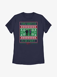 Marvel Hawkeye On Point Fairisle Pattern Womens T-Shirt