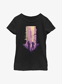Marvel Hawkeye Pointed Youth Girls T-Shirt