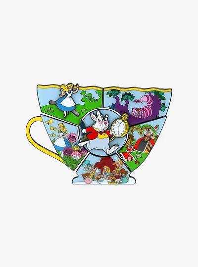 Loungefly Alice in Wonderland Teacup Puzzle Blind Box Enamel Pin