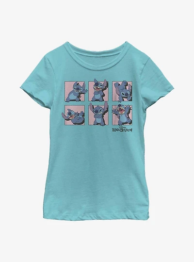 Disney Lilo & Stitch Poses Youth Girls T-Shirt