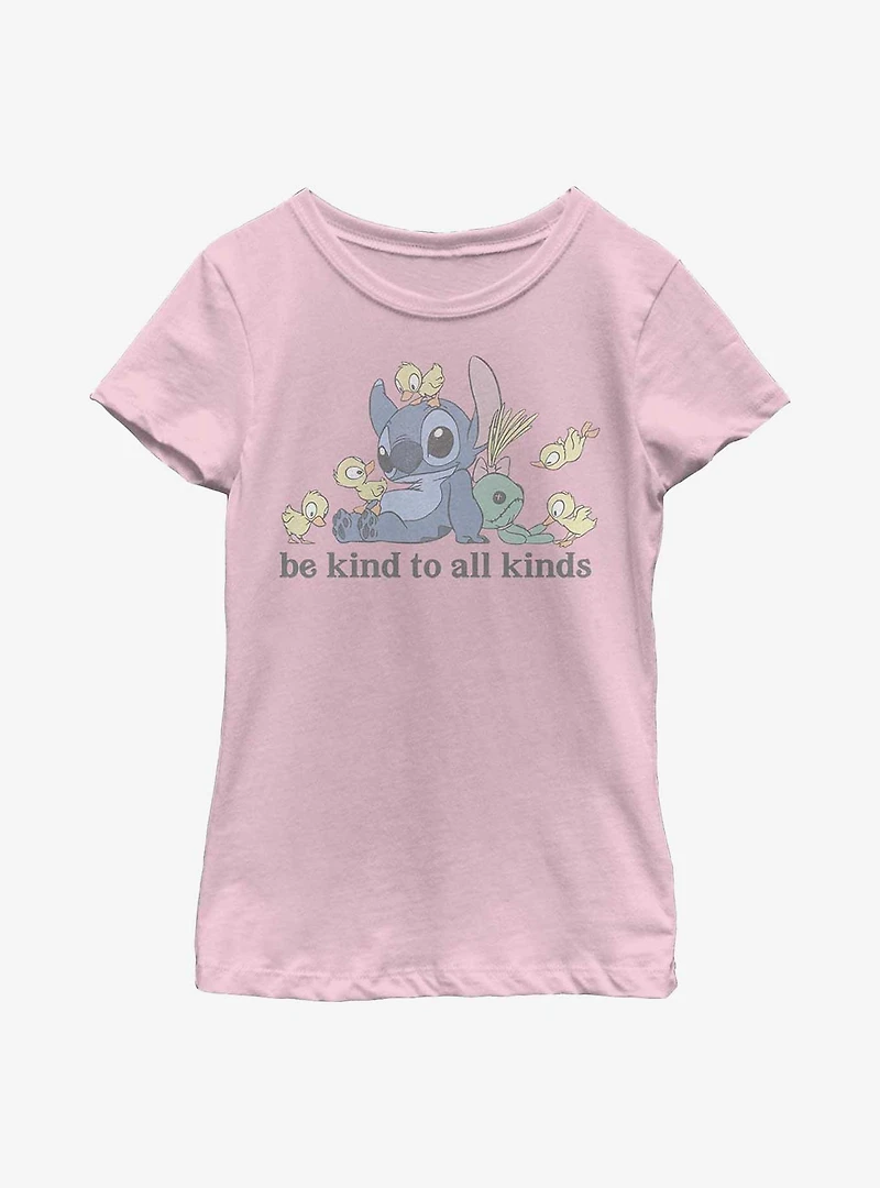 Disney Lilo & Stitch Kind To All Kinds Youth Girls T-Shirt