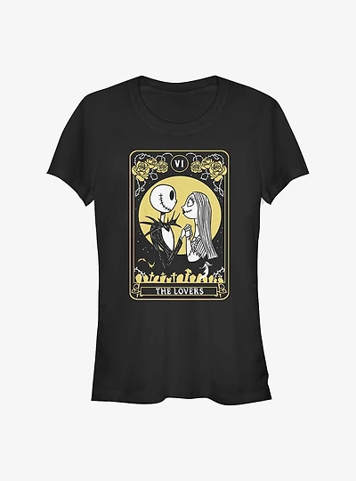 The Nightmare Before Christmas Jack & Sally Lovers Tarot Girls T-Shirt
