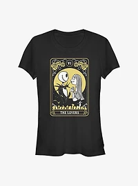 The Nightmare Before Christmas Jack & Sally Lovers Tarot Girls T-Shirt
