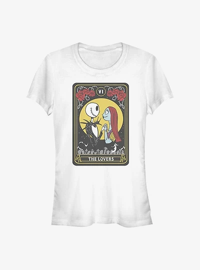 The Nightmare Before Christmas Jack & Sally Lovers Tarot Girls T-Shirt