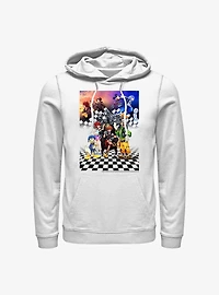 Disney Kingdom Hearts Checkered Group Hoodie