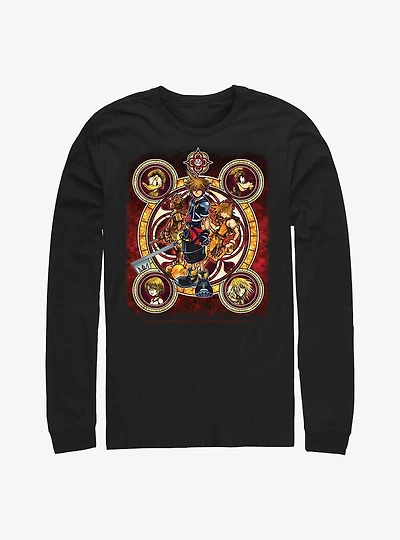 Disney Kingdom Hearts Group Circle Friends Long-Sleeve T-Shirt