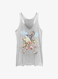 Disney Kingdom Hearts Group The Clouds Womens Tank Top