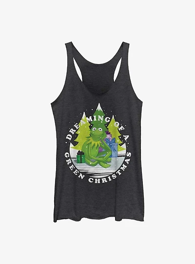 Disney The Muppets Green Christmas Girls Tank