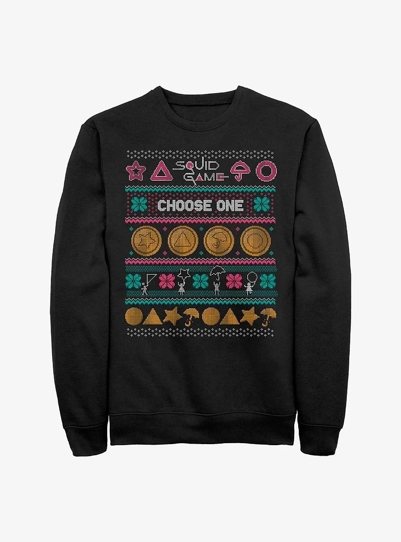 Squid Game Dagalog Cookie Ugly Sweater Sweatshirt