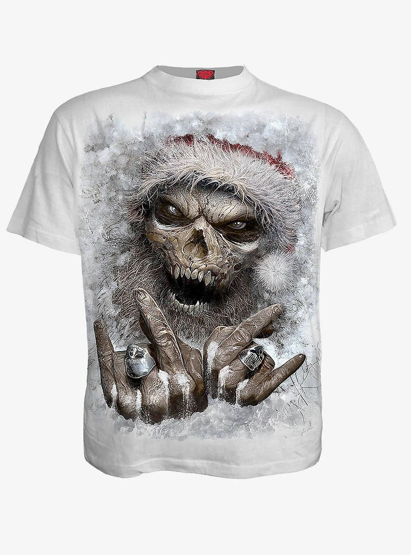 Rock Santa T-Shirt White