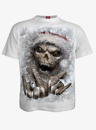Rock Santa T-Shirt White