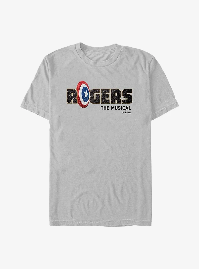 Marvel Hawkeye Rogers: The Musical Logo T-Shirt