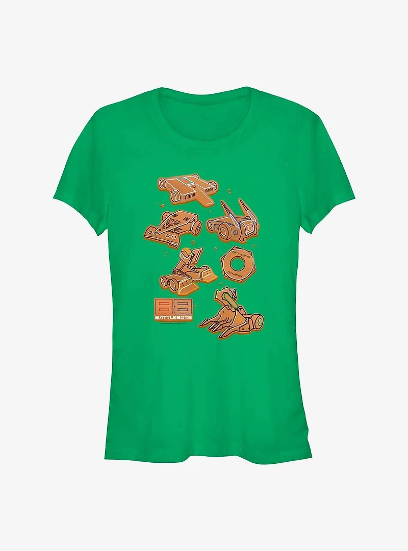 BattleBots Gingerbead Bots Girls T-Shirt