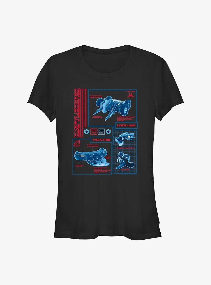 BattleBots Robo Schematic Girls T-Shirt