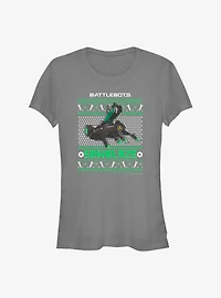 BattleBots Sawblaze Ugly Holiday Girls T-Shirt
